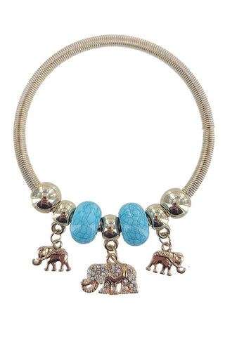 Multi Charm Bracelet-Elephant